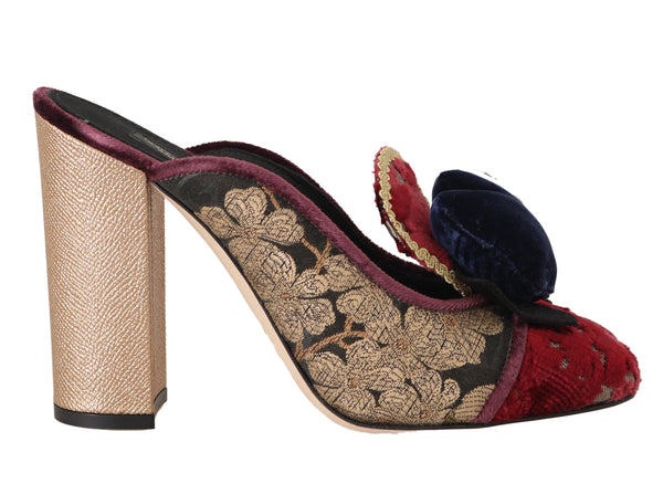 Jacquard Mules Sandals