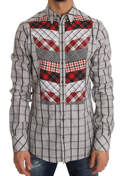 Multicolor Check Cotton Slim Fit Shirt