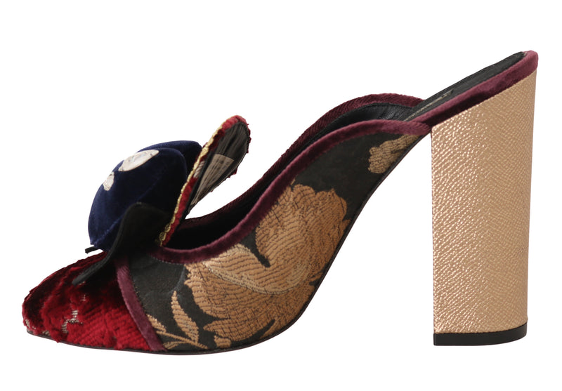 Jacquard Mules Sandals