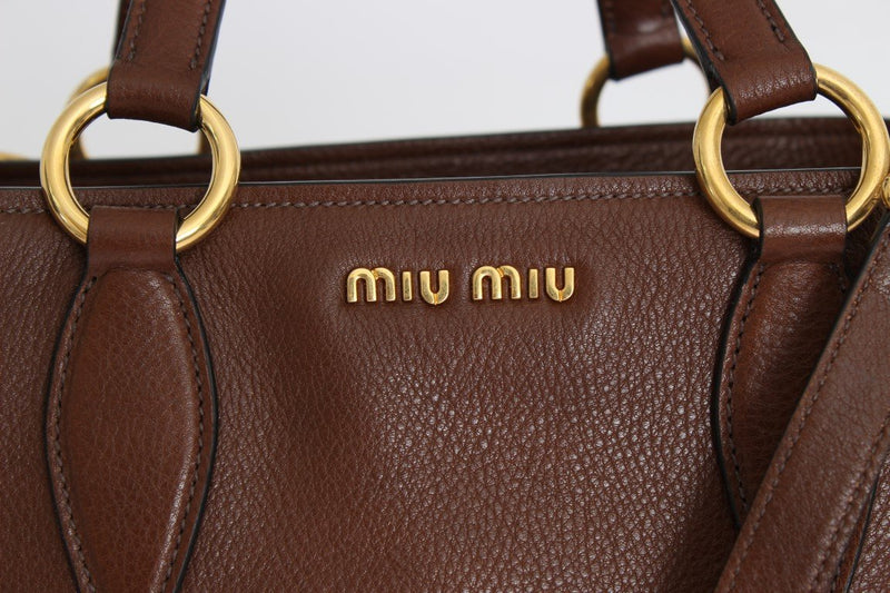 Miu Miu Vitello Diano Leather Handbag ON SALE
