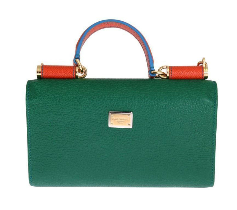 Green Leather Crystals VON Bag