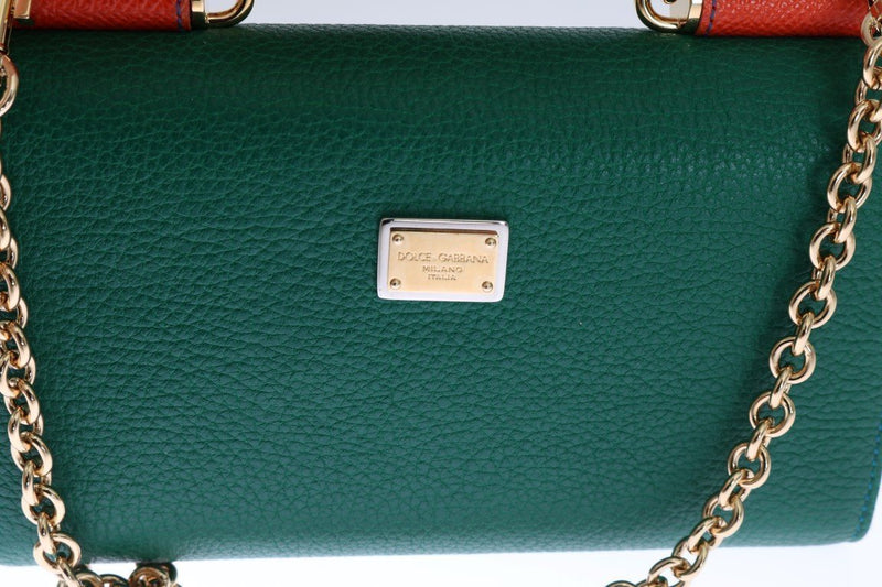 Green Leather Crystals VON Bag