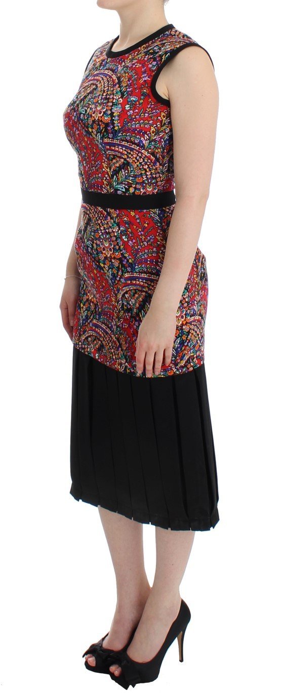 Multicolor Sleeveless Floral Dress