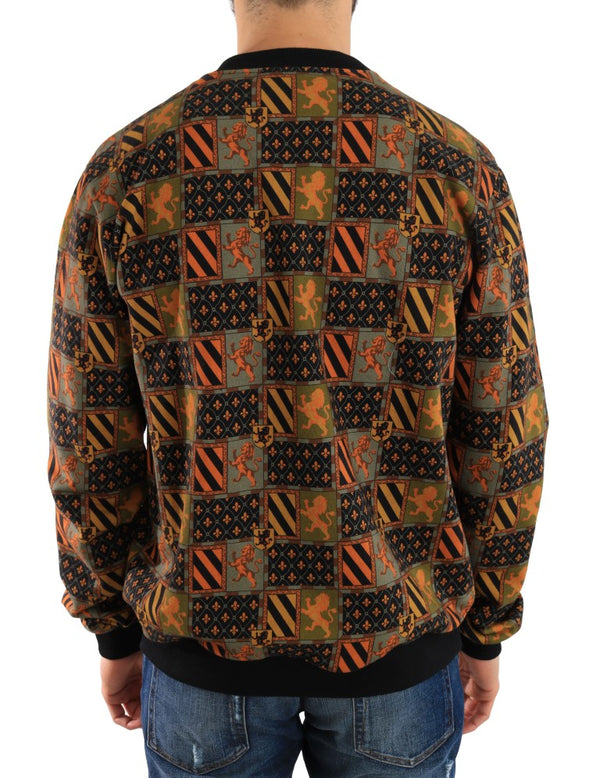 Multicolor Cotton Pullover Sweater