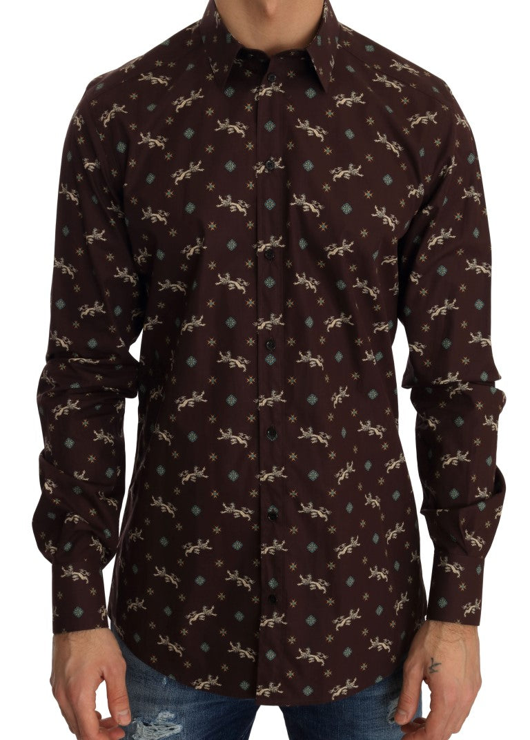 Bordeaux Slim Fit GOLD Shirt