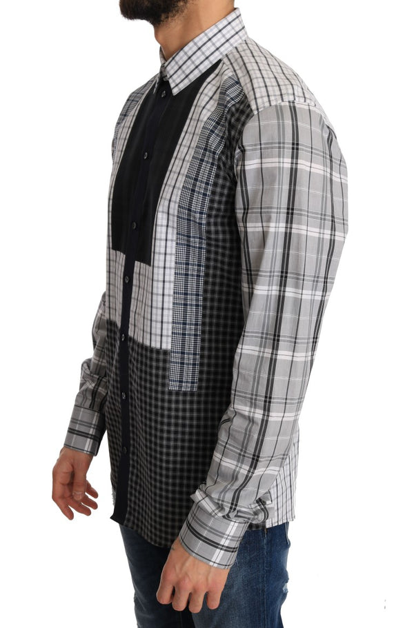 Multicolor Check Cotton Slim Fit Shirt