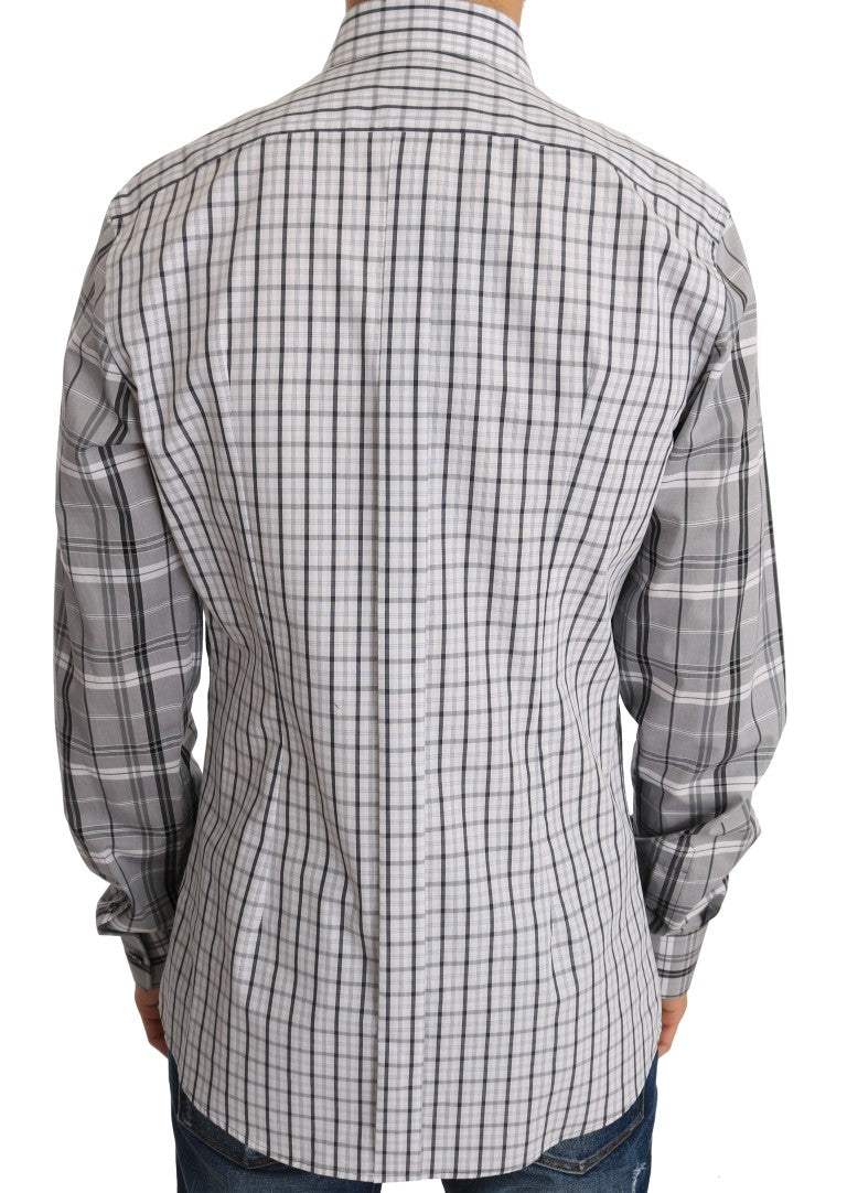 Multicolor Check Cotton Slim Fit Shirt