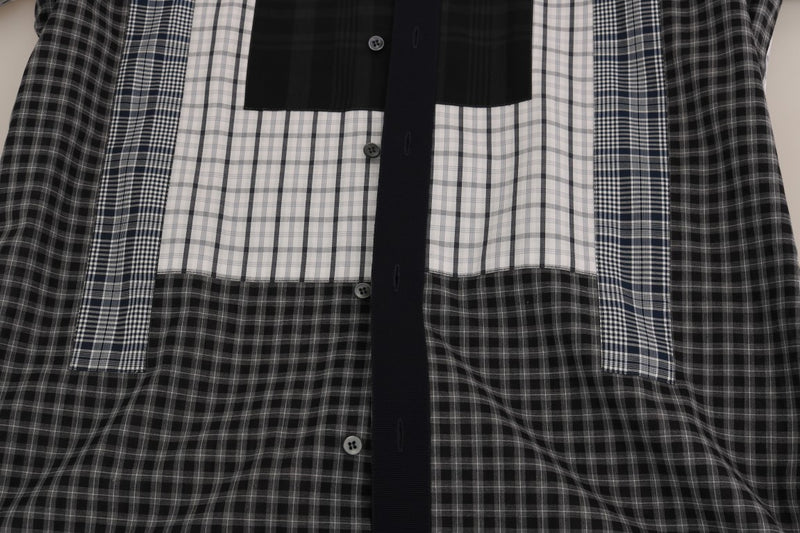 Multicolor Check Cotton Slim Fit Shirt