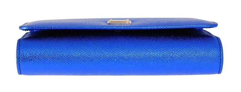 Blue Sicily VON Leather Clutch Bag