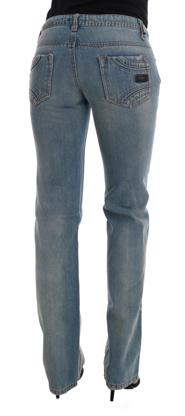 Blue Wash Cotton Classic Jeans