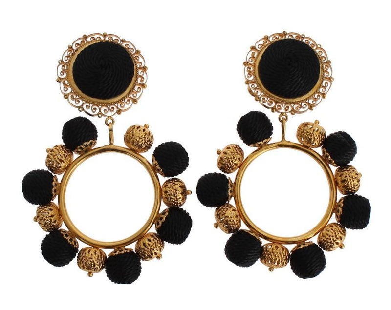 Black Gold Brass NATALE ClipOn Earring