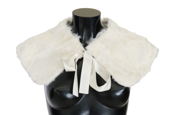 White Xiangao Lamb Fur Scarf