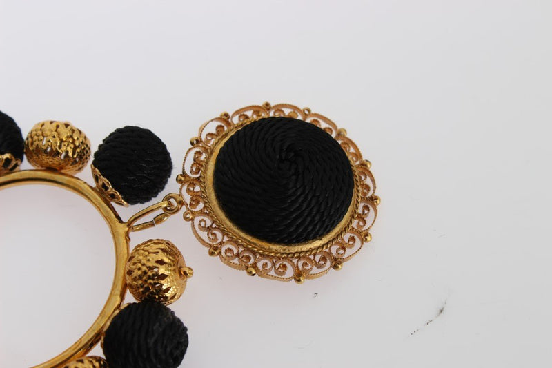 Black Gold Brass NATALE ClipOn Earring