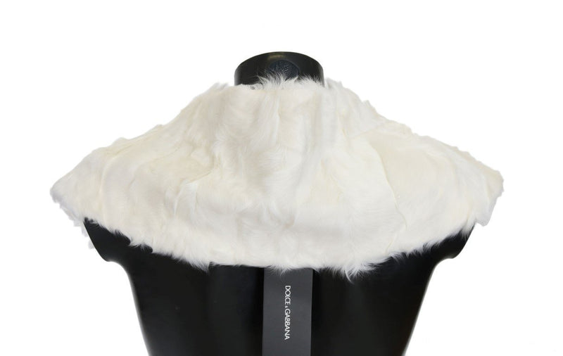 White Xiangao Lamb Fur Scarf