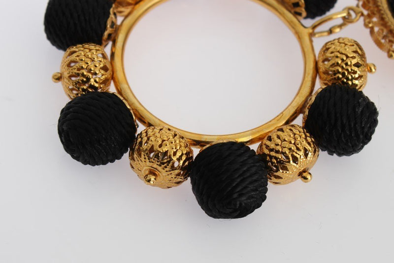 Black Gold Brass NATALE ClipOn Earring