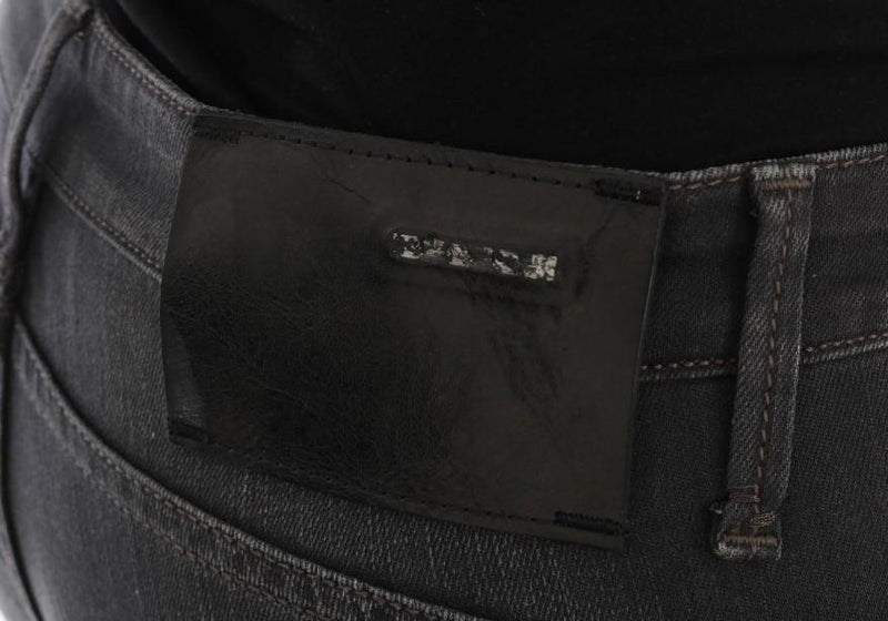 Gray Cotton Slim Fit Denim Jeans