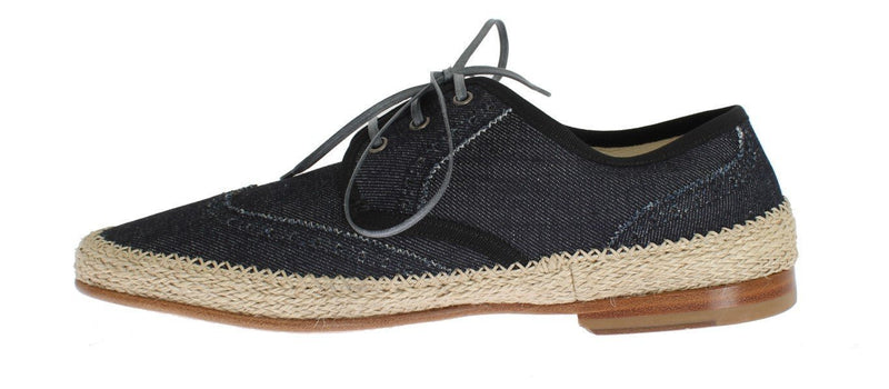 Blue Denim Cotton Casual Shoes