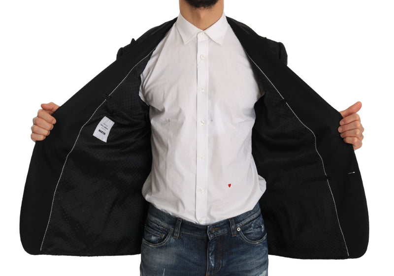 Black Jacquard MARTINI Blazer Jacket