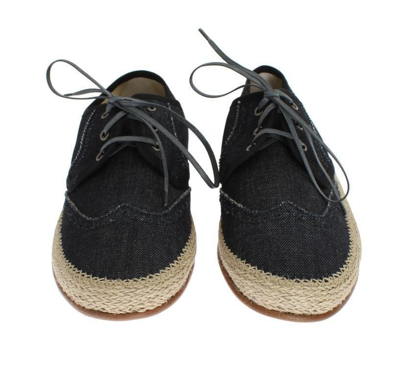 Blue Denim Cotton Casual Shoes