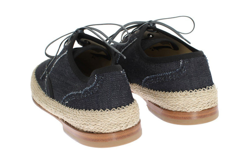 Blue Denim Cotton Casual Shoes