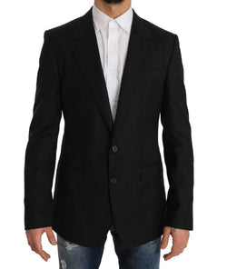 Black Wool D&G Logo Blazer Jacket