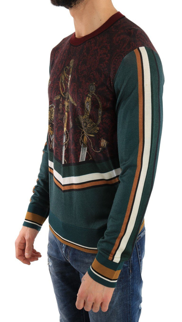 Multicolor Cashmere Silk Wool Sweater