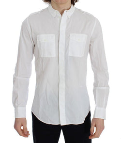 White Cotton SICILIA Casual Slim Fit Shirt