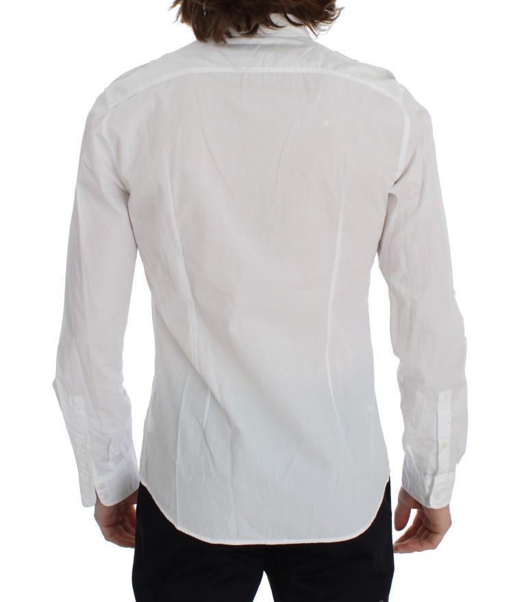 White Cotton SICILIA Casual Slim Fit Shirt