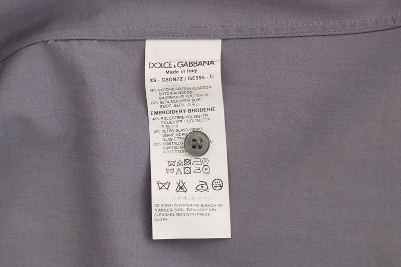 Gray Crystal Bee GOLD SLIM Fit Shirt