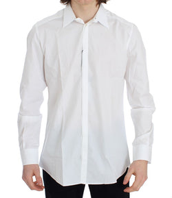 White Cotton Slim Fit GOLD Shirt