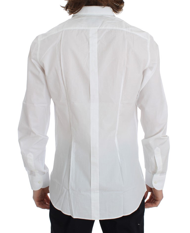 White Cotton Slim Fit GOLD Shirt