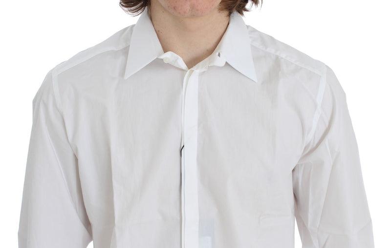 White Cotton Slim Fit GOLD Shirt