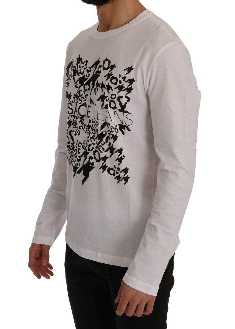 White Motive Cotton Sweater