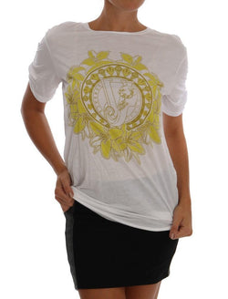 White Modal Yellow Baroque T-Shirt