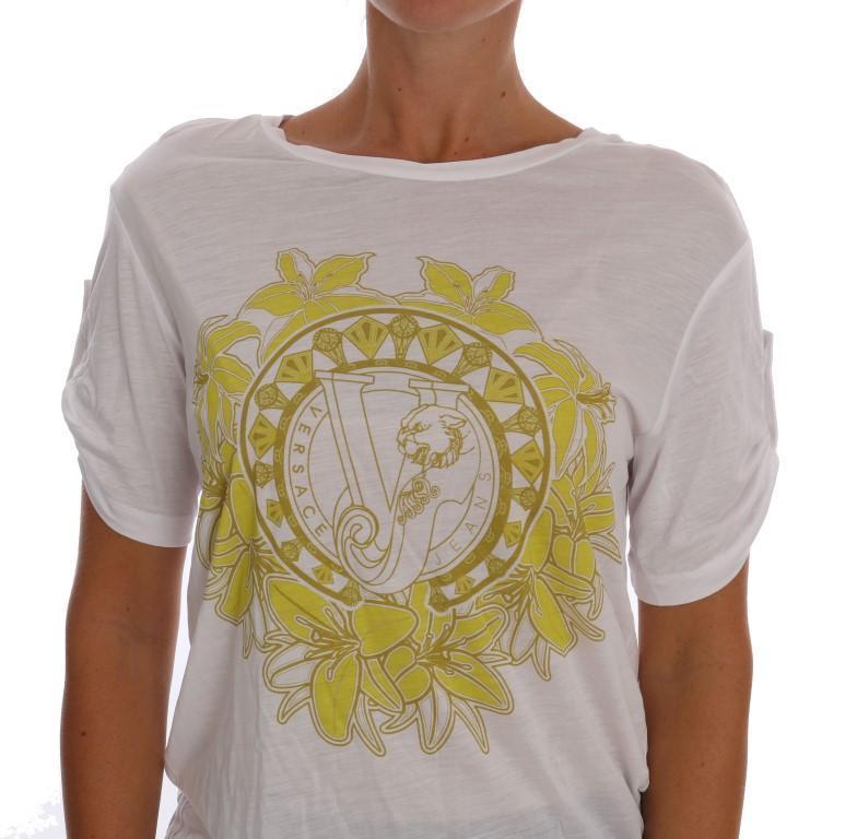 White Modal Yellow Baroque T-Shirt