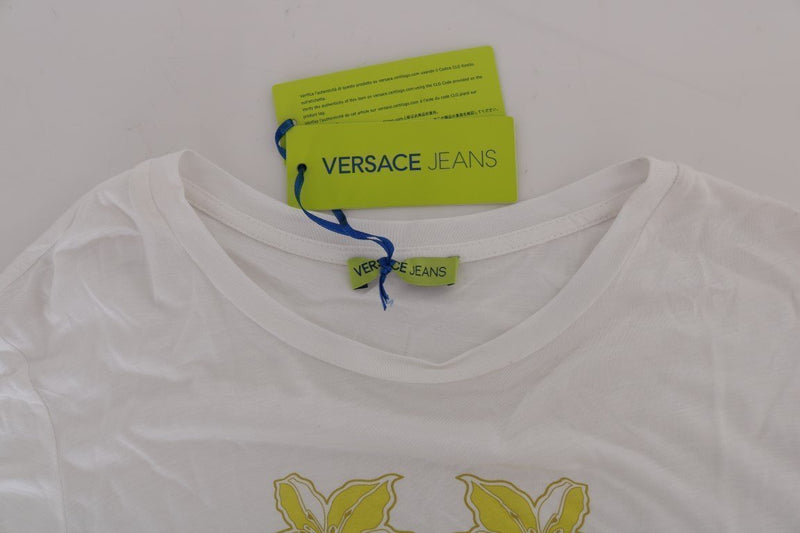 White Modal Yellow Baroque T-Shirt