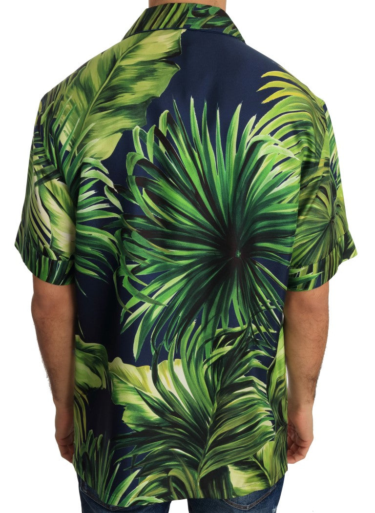 Green Banana Silk Short Sleeve Shirt