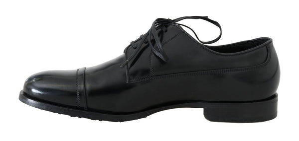 Black Polished Leather Dress Formal Shoes