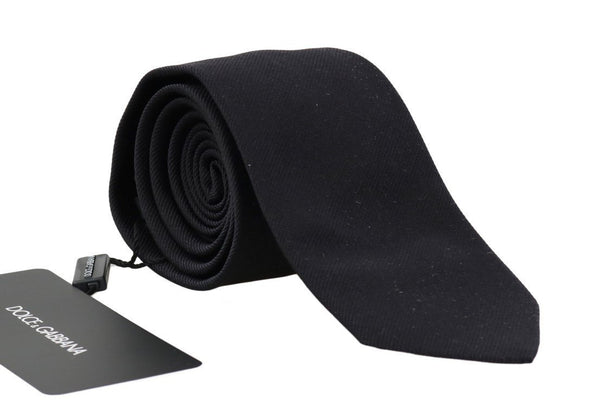 Black Silk Solid Classic Tie