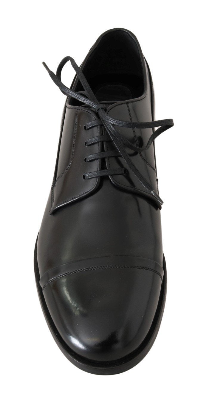 Black Polished Leather Dress Formal Shoes