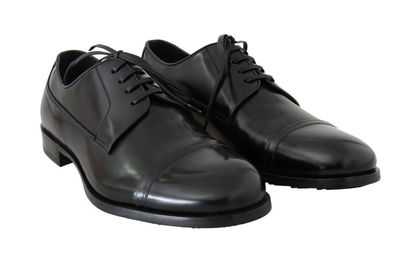 Black Polished Leather Dress Formal Shoes