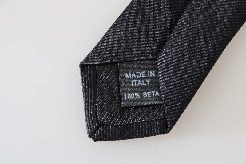 Black Silk Solid Classic Tie