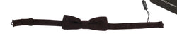 Brown Polka Dot Silk Bowtie