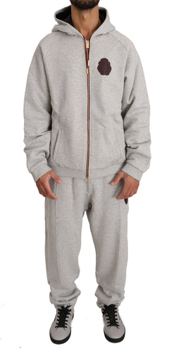 Gray Cotton Sweater Pants Tracksuit