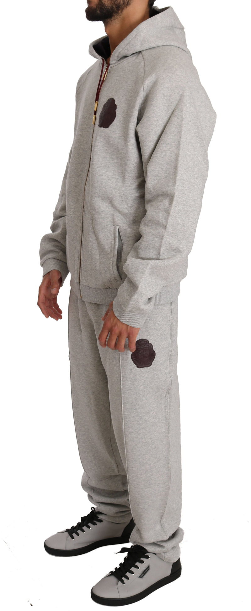 Gray Cotton Sweater Pants Tracksuit