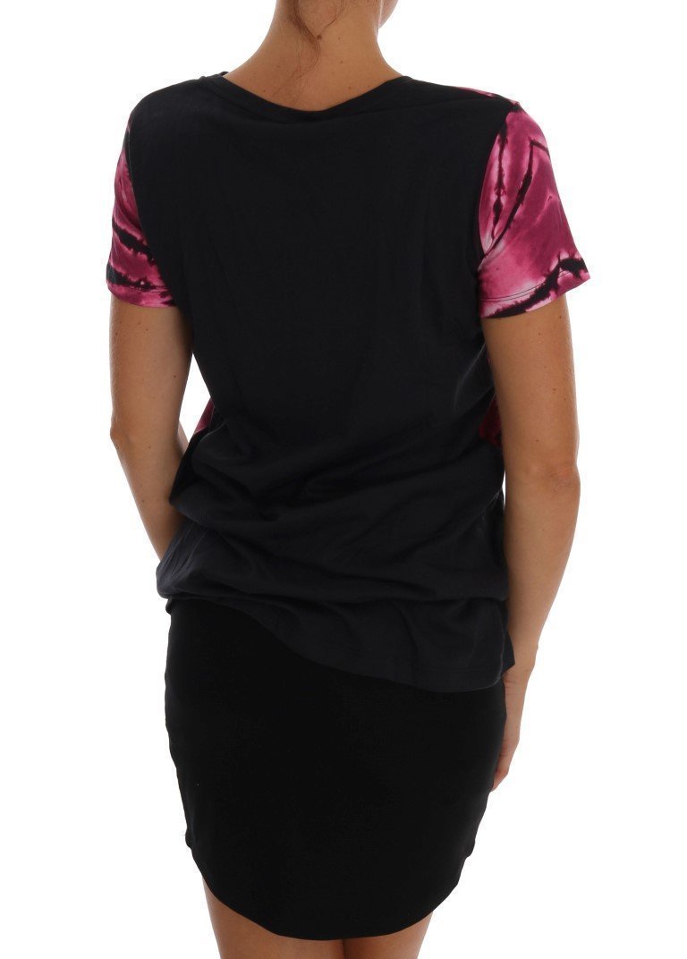 Black Tiger Baroque Print T-Shirt