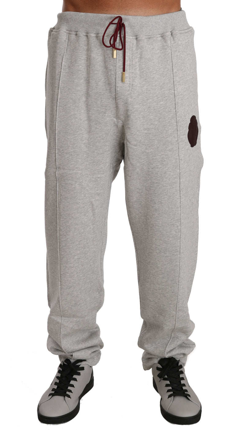 Gray Cotton Sweater Pants Tracksuit