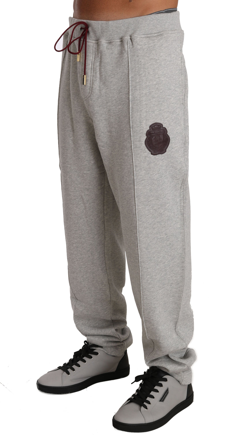 Gray Cotton Sweater Pants Tracksuit