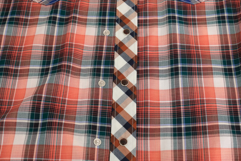 Multicolor Check Cotton Slim Fit Shirt