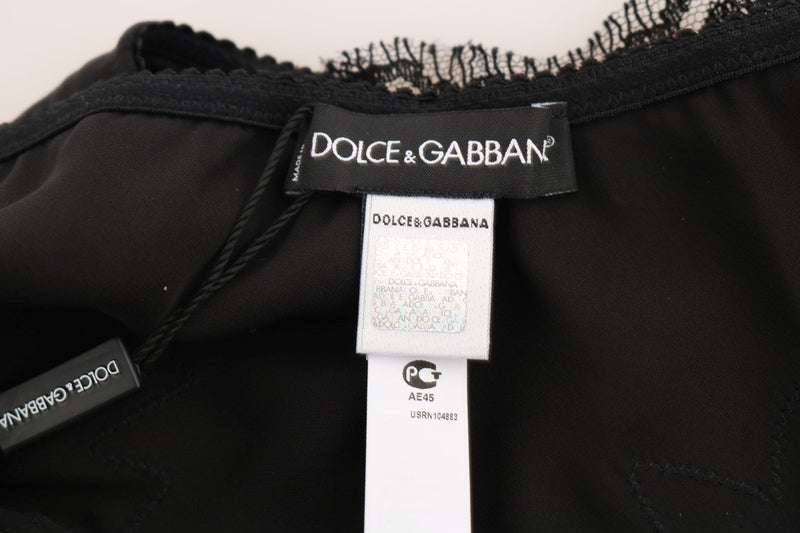Black Lace Stretch Silk Underwear